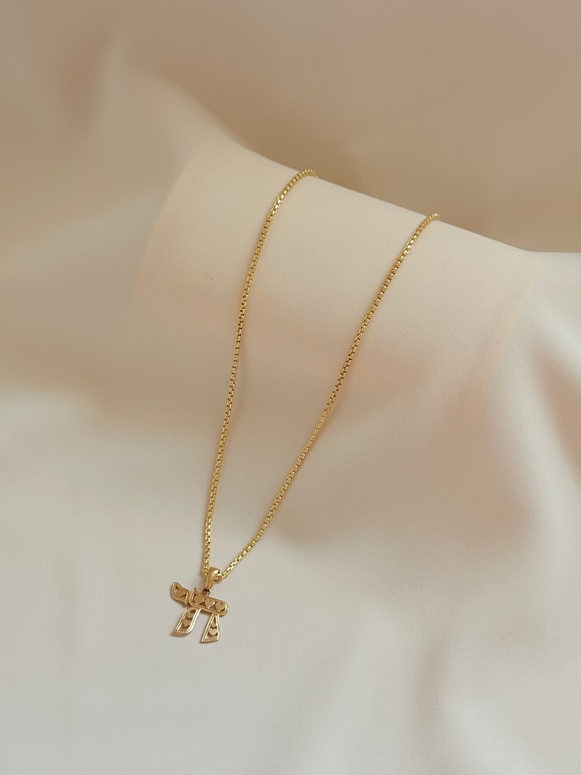 Chai Necklace 46cm 14K