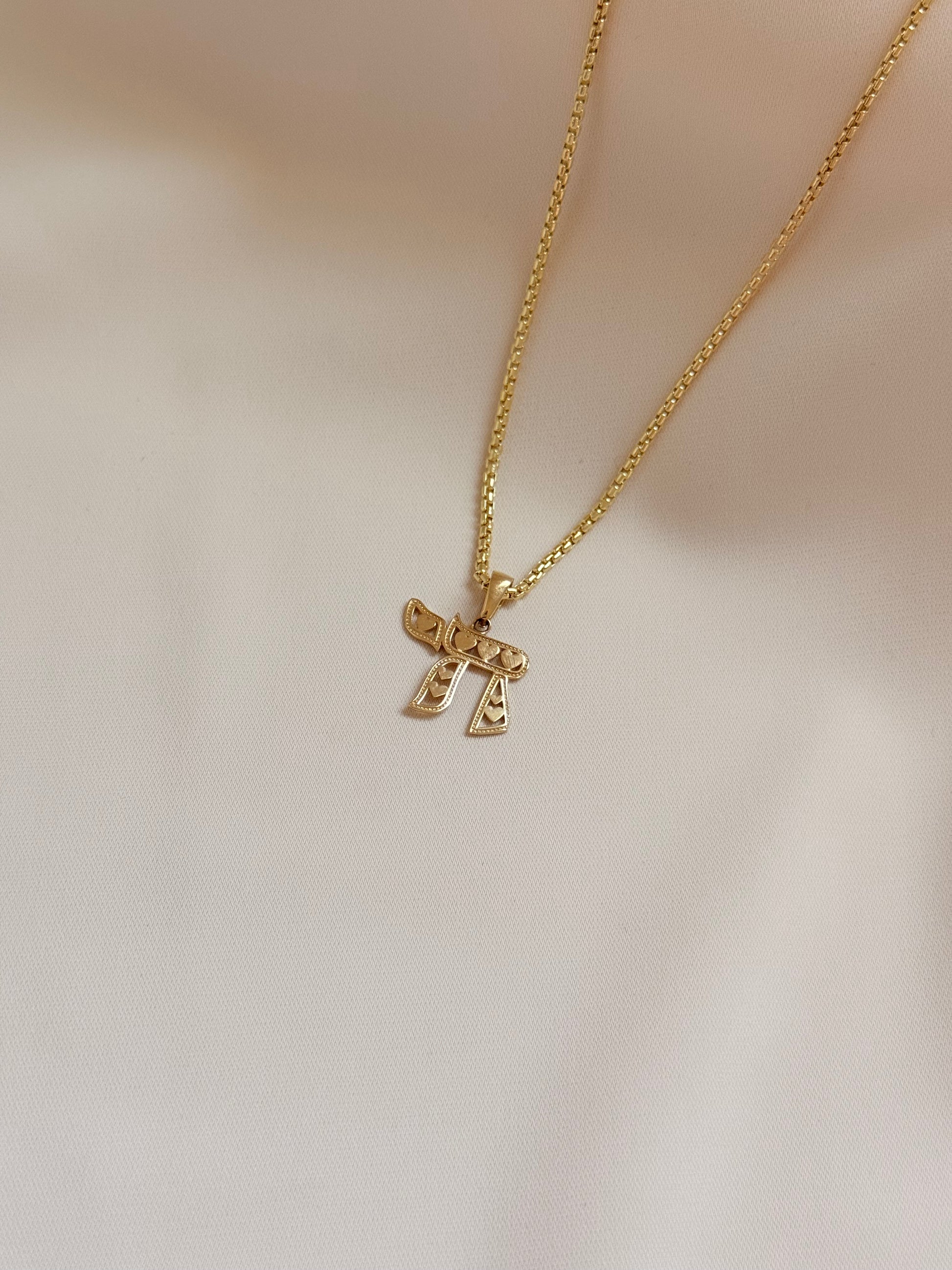 Chai Necklace 46cm 14K