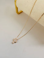 Cadena & Cruz Diamantes Naturales 14k