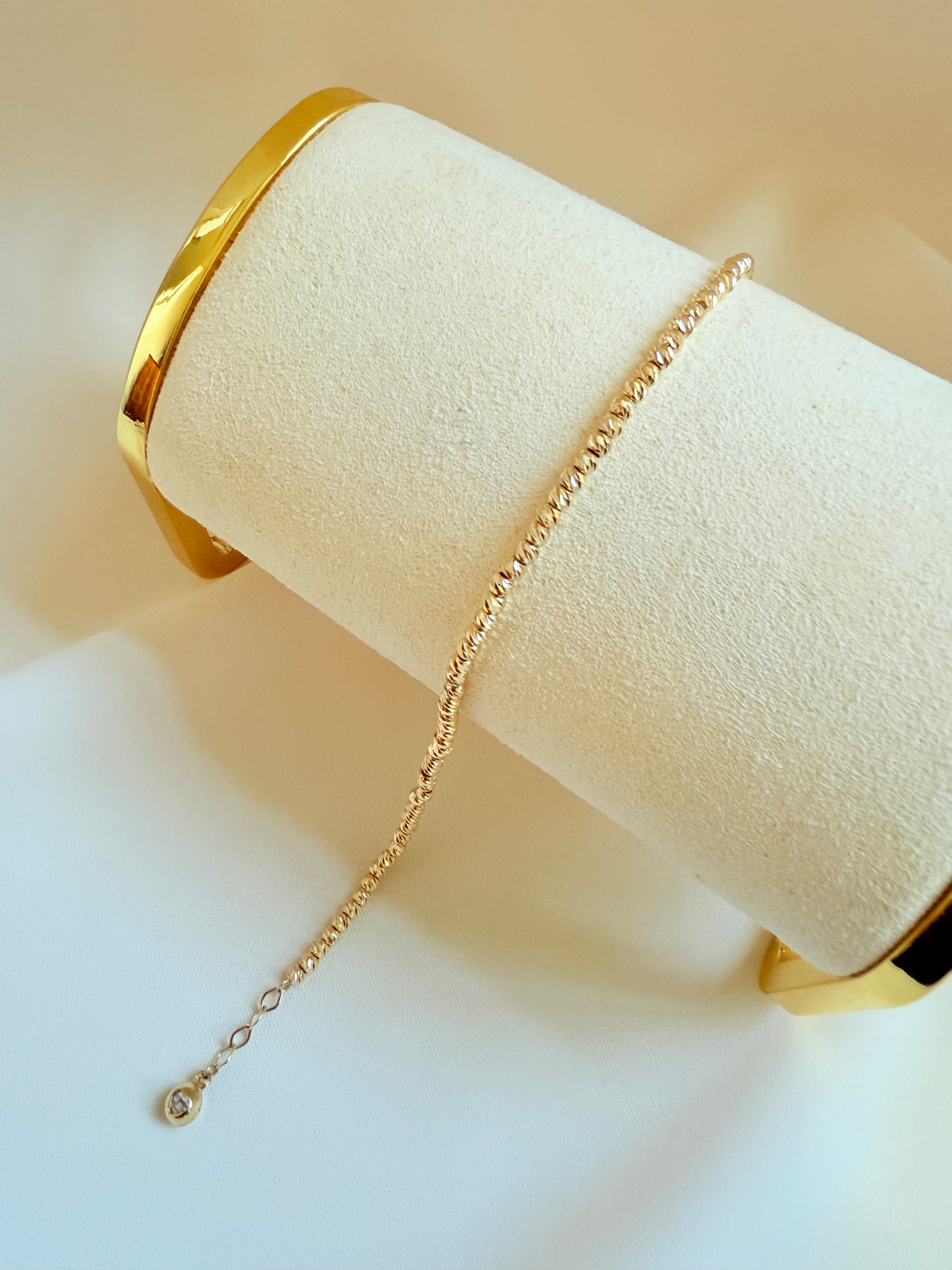 Bracelet adamant 3mm 14k Best Seller