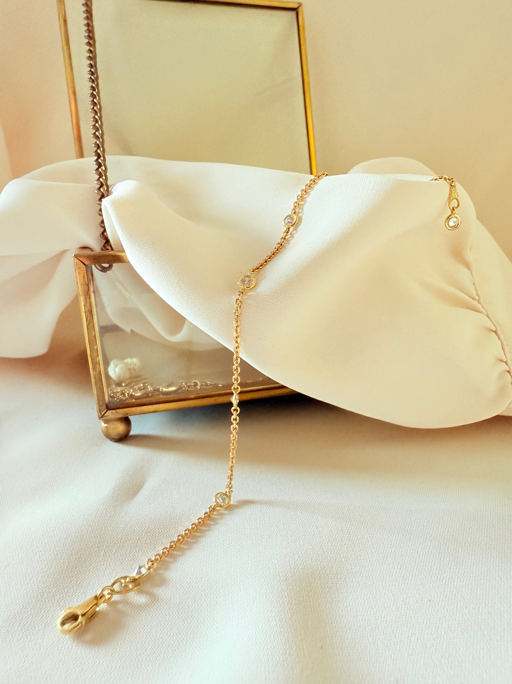 Glam Zirconia bracelet 18k