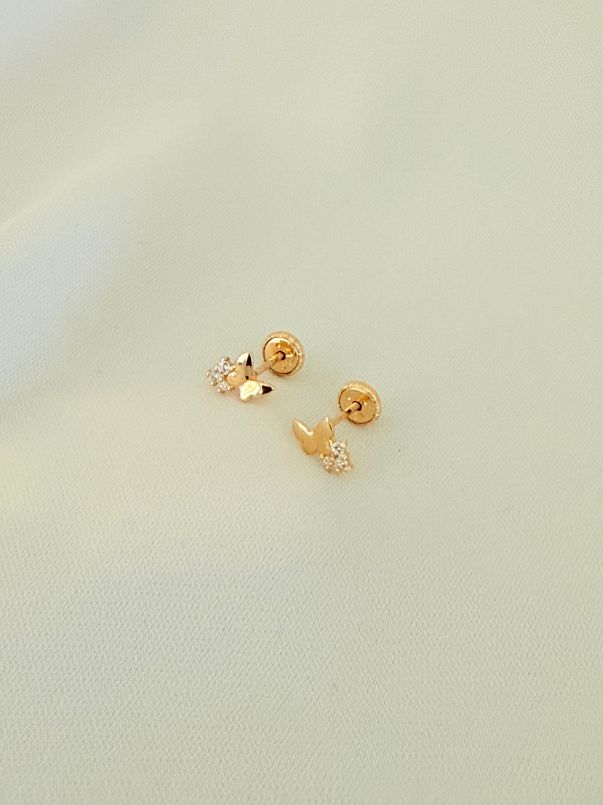 Butterfly Stud 14k