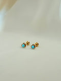 turquoise heart 18k