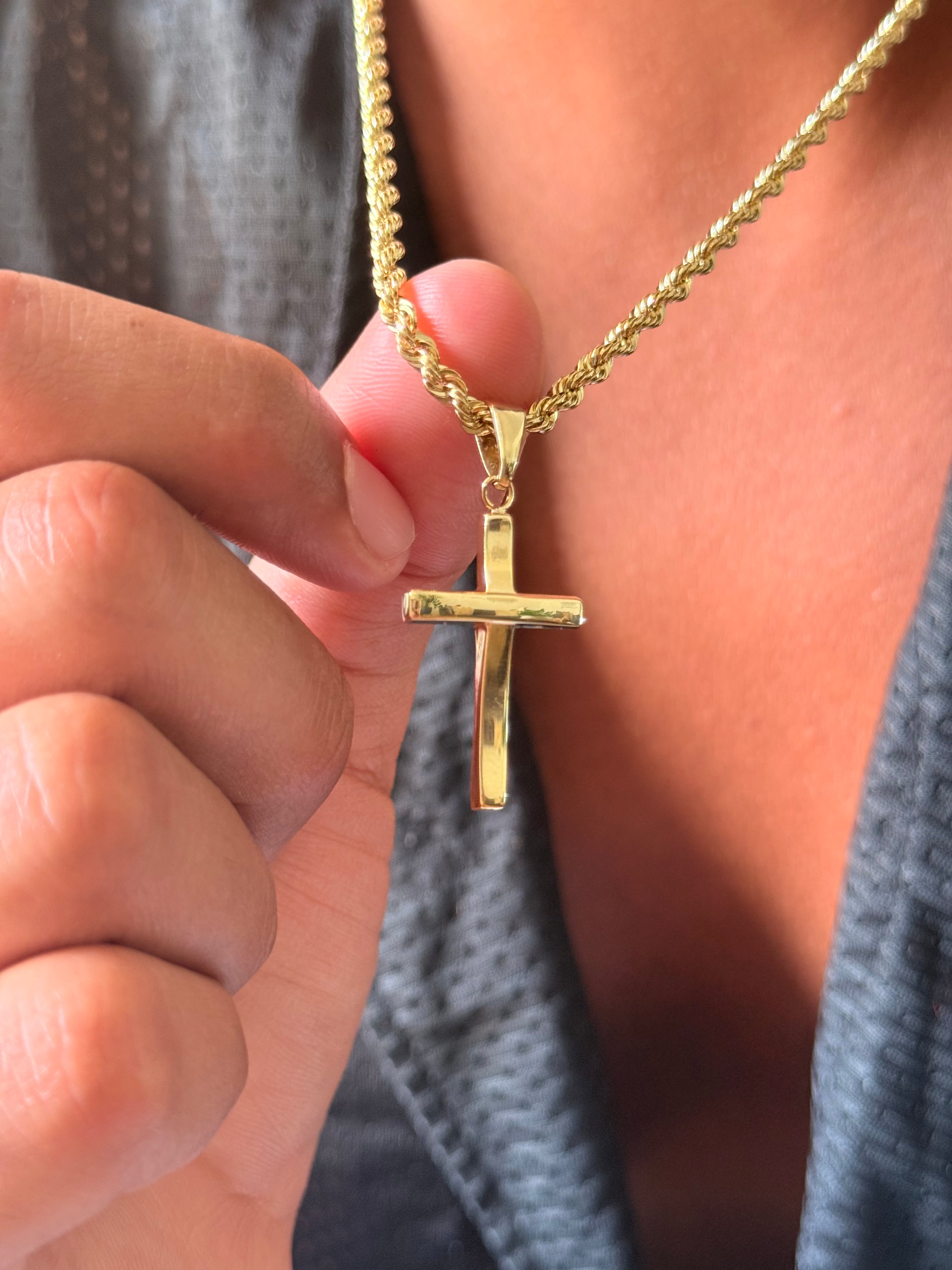 Cross Big 4cm 18k