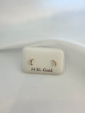 Mini Cz Stud 14K