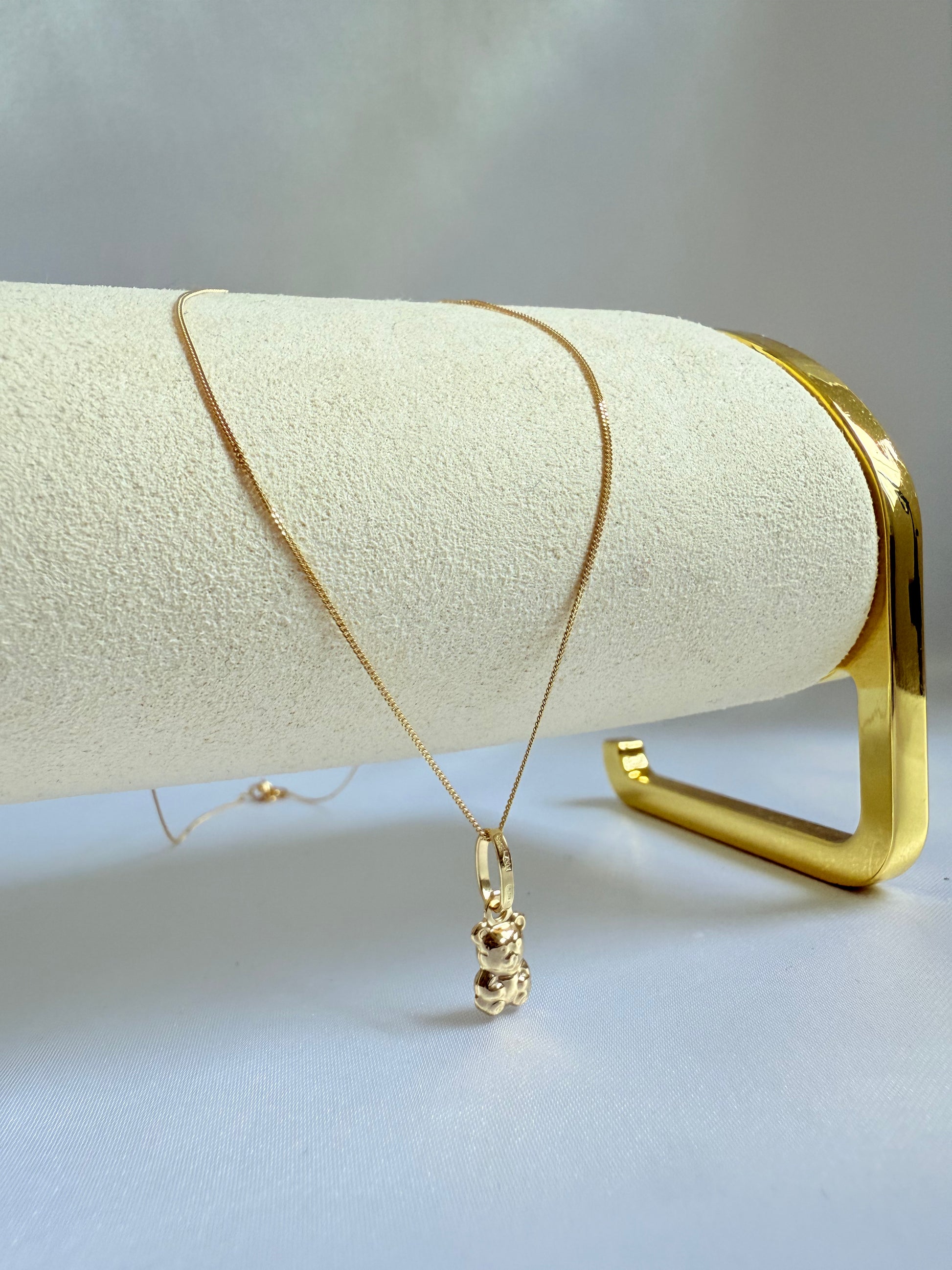 Necklace & mini Bear 40 cm 18k