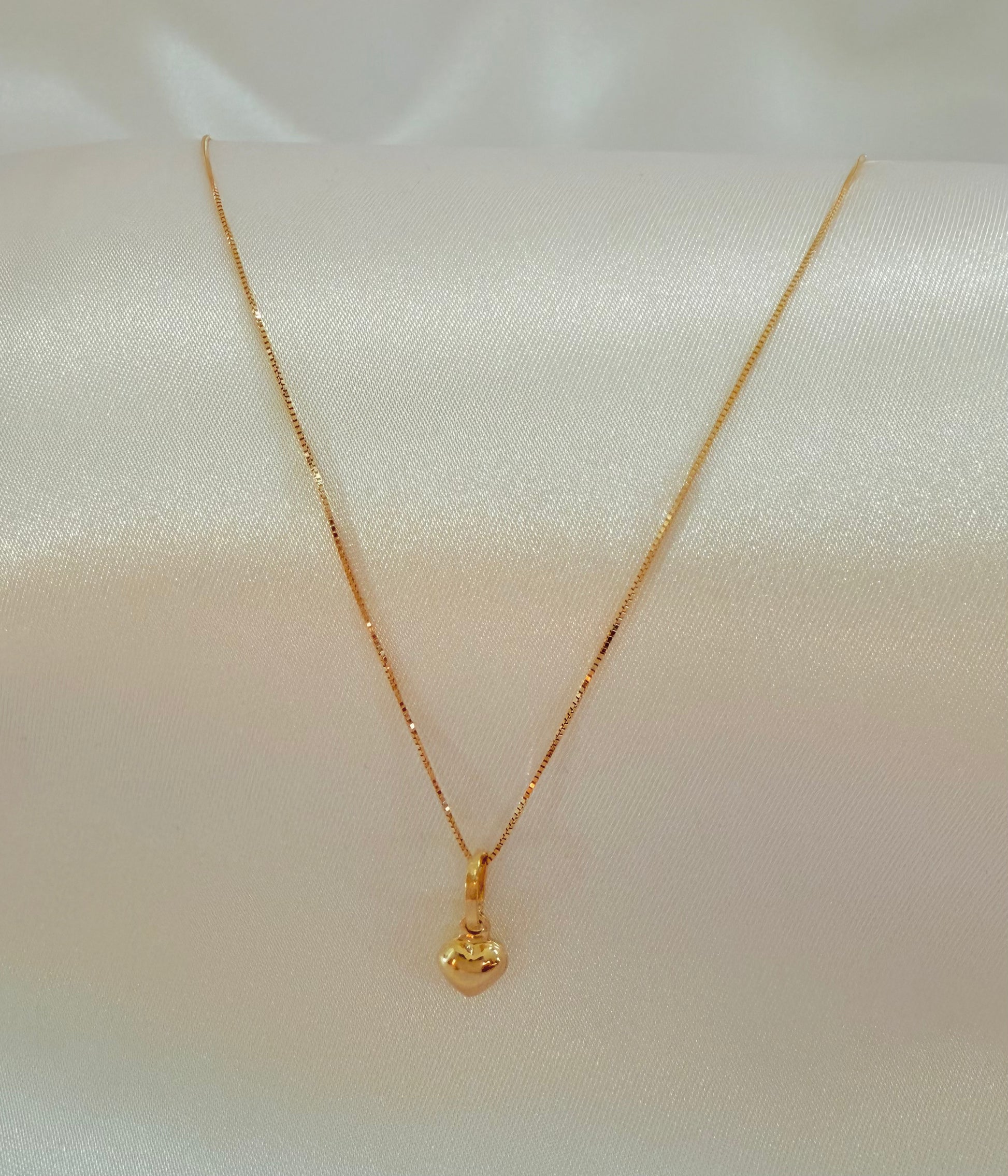 Veneciano Necklace  & mini Heart 40 cm18k