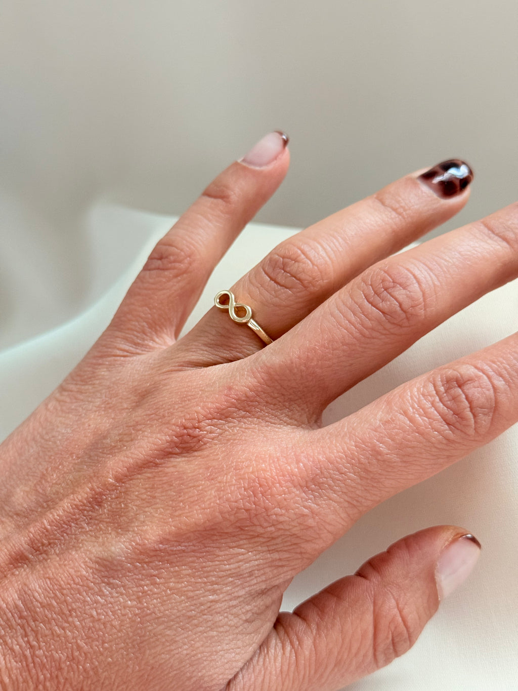 Infinity Ring 14K 5 Size