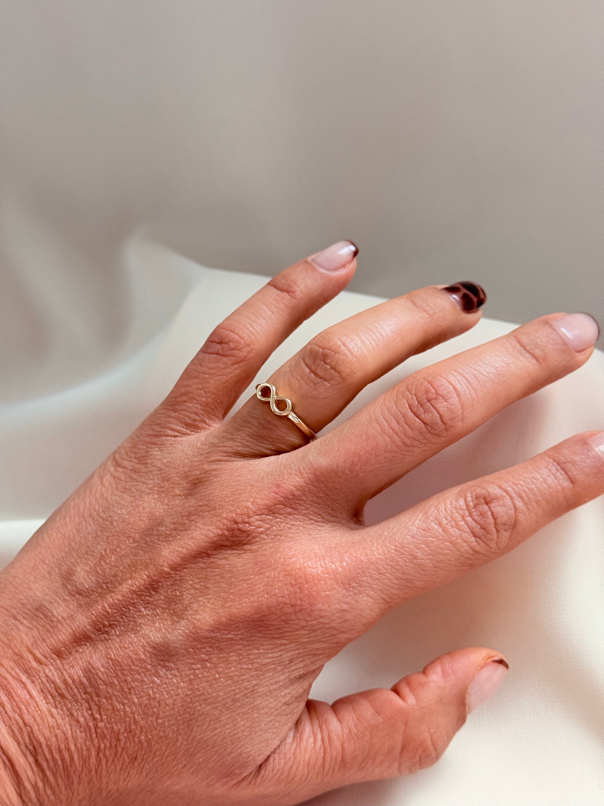Infinity Ring 14K 5 Size