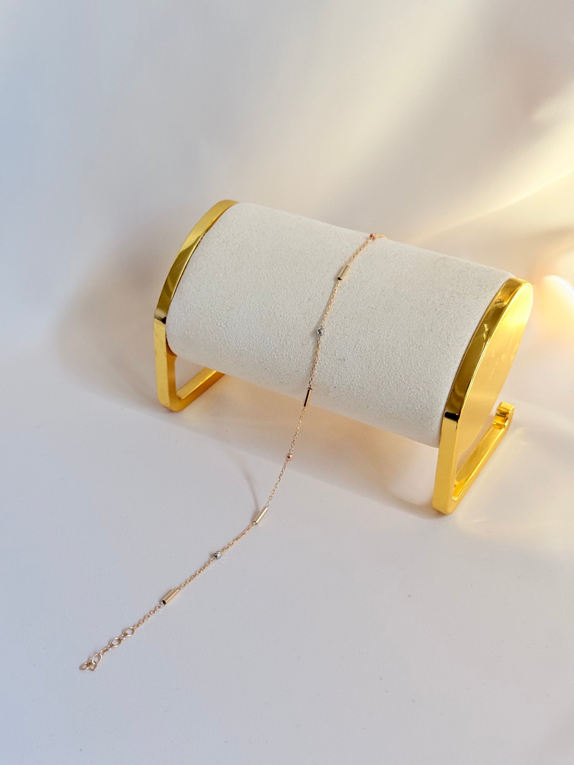 Mini balin Anklet 14k