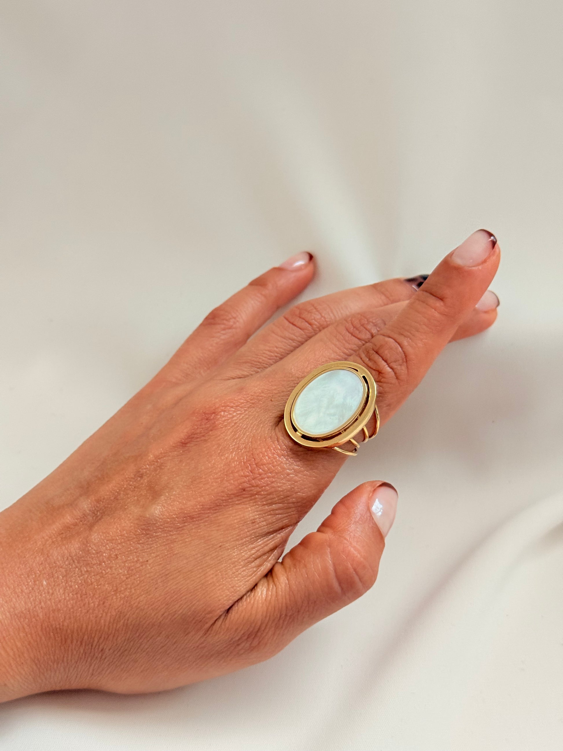 Brillare Nacar Ring 18k 6/2 Size