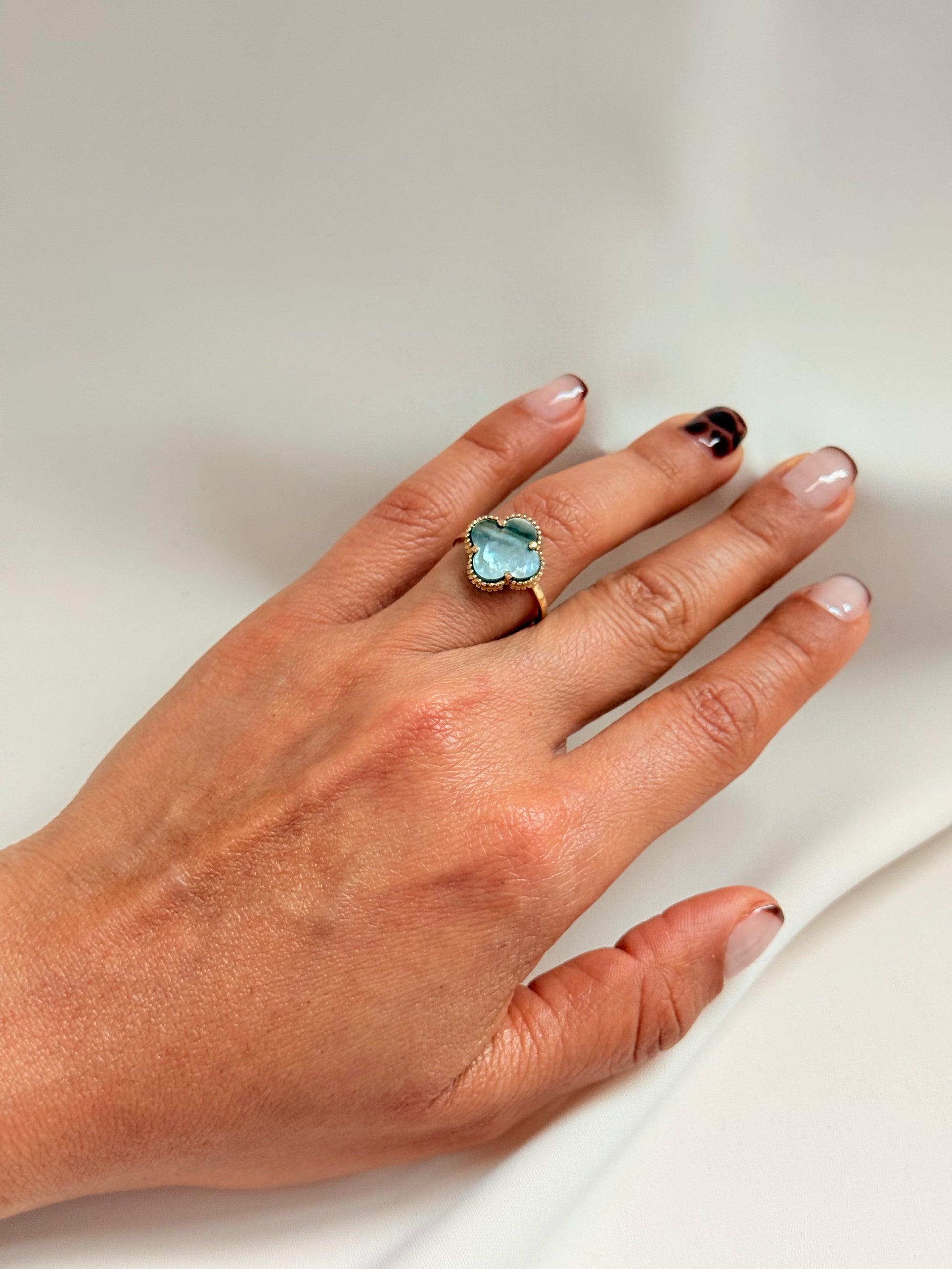 Luxia Grey Nacar Ring 14k 6/2 Size