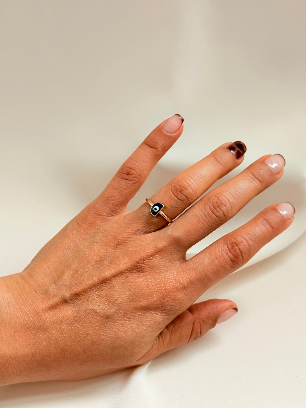 Half Turkish Eye 14k 5/2 Size