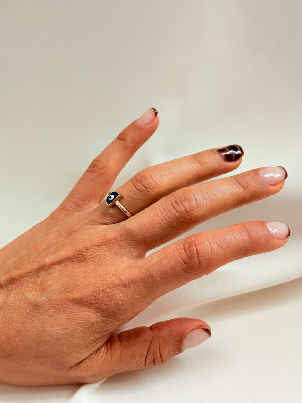 Half Turkish Eye 14k 5/2 Size