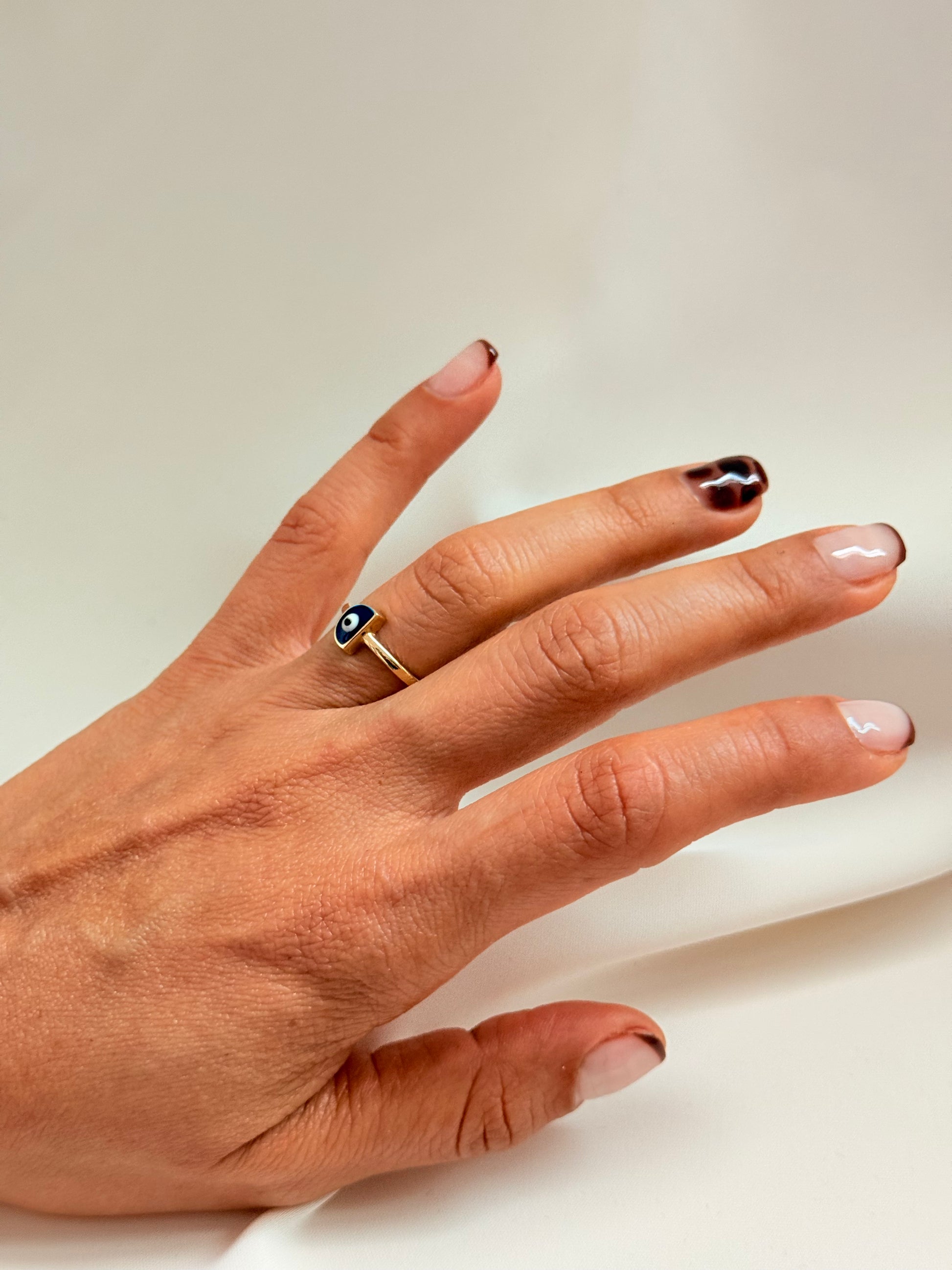 Half Turkish Eye 14k 5/2 Size