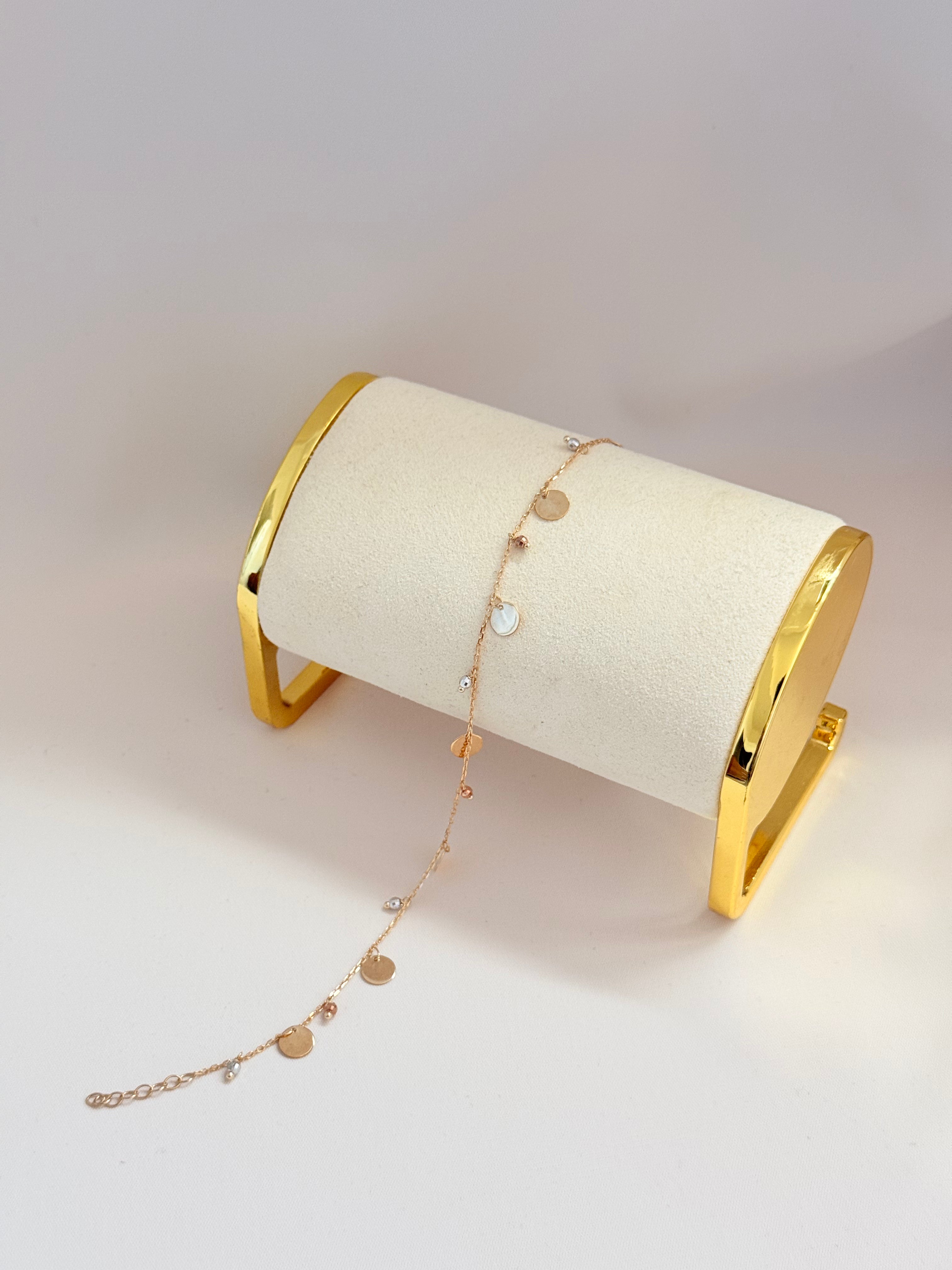 Plates Anklet 14k
