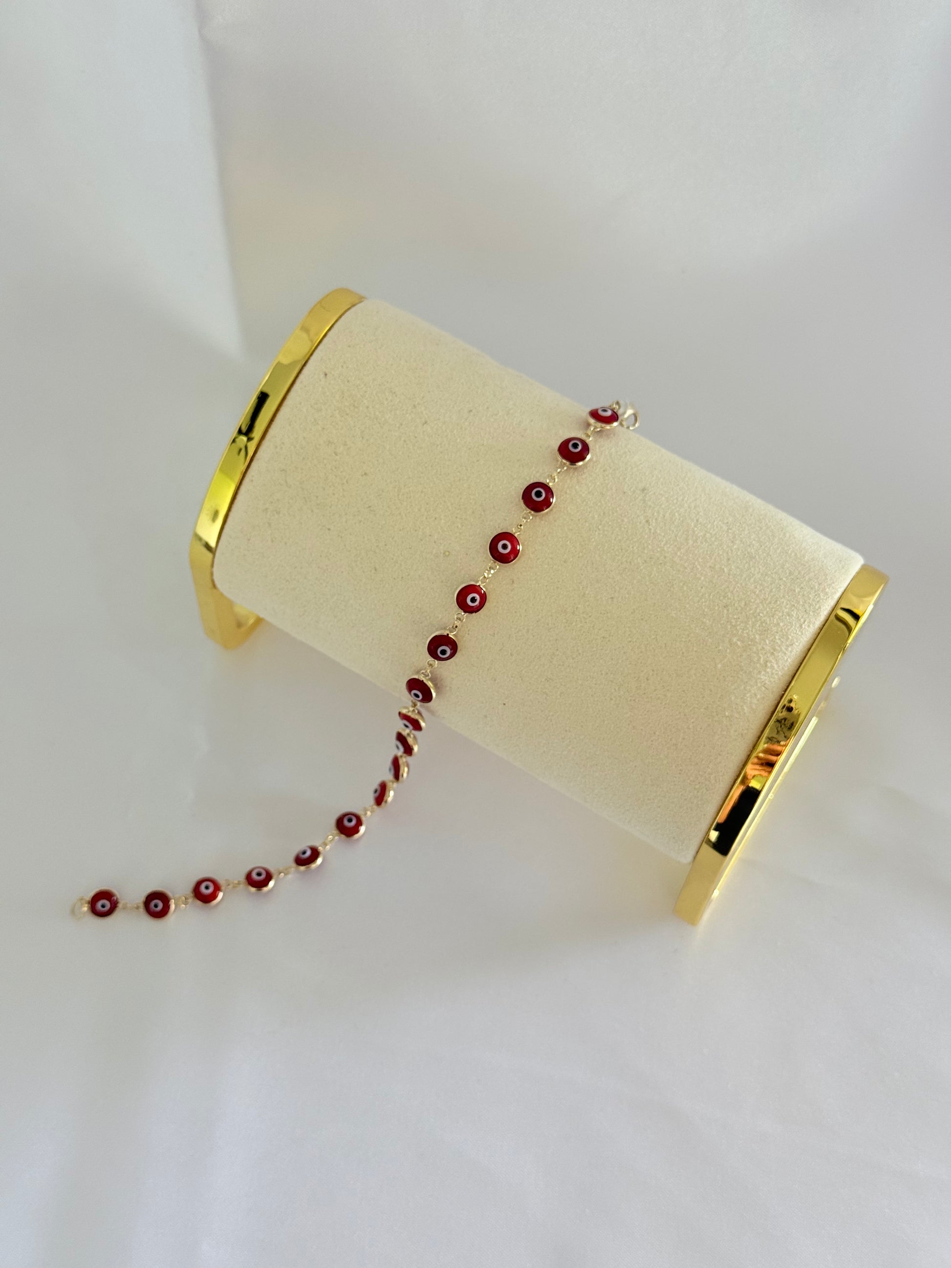 Red Eye bracelet 14k