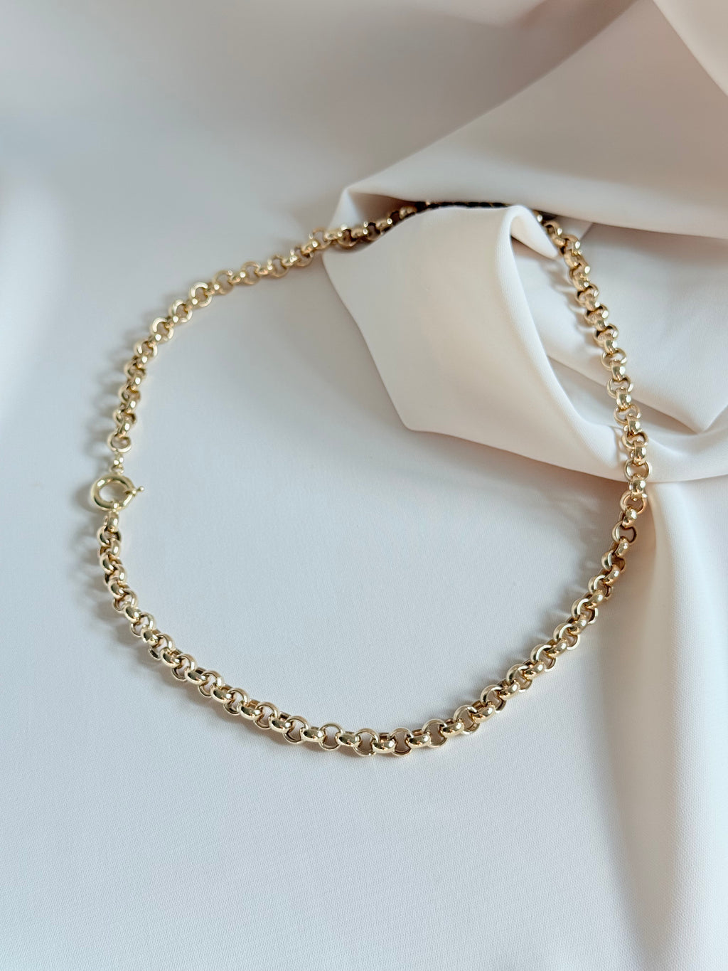 Rolo chain Necklace 45cm 14K