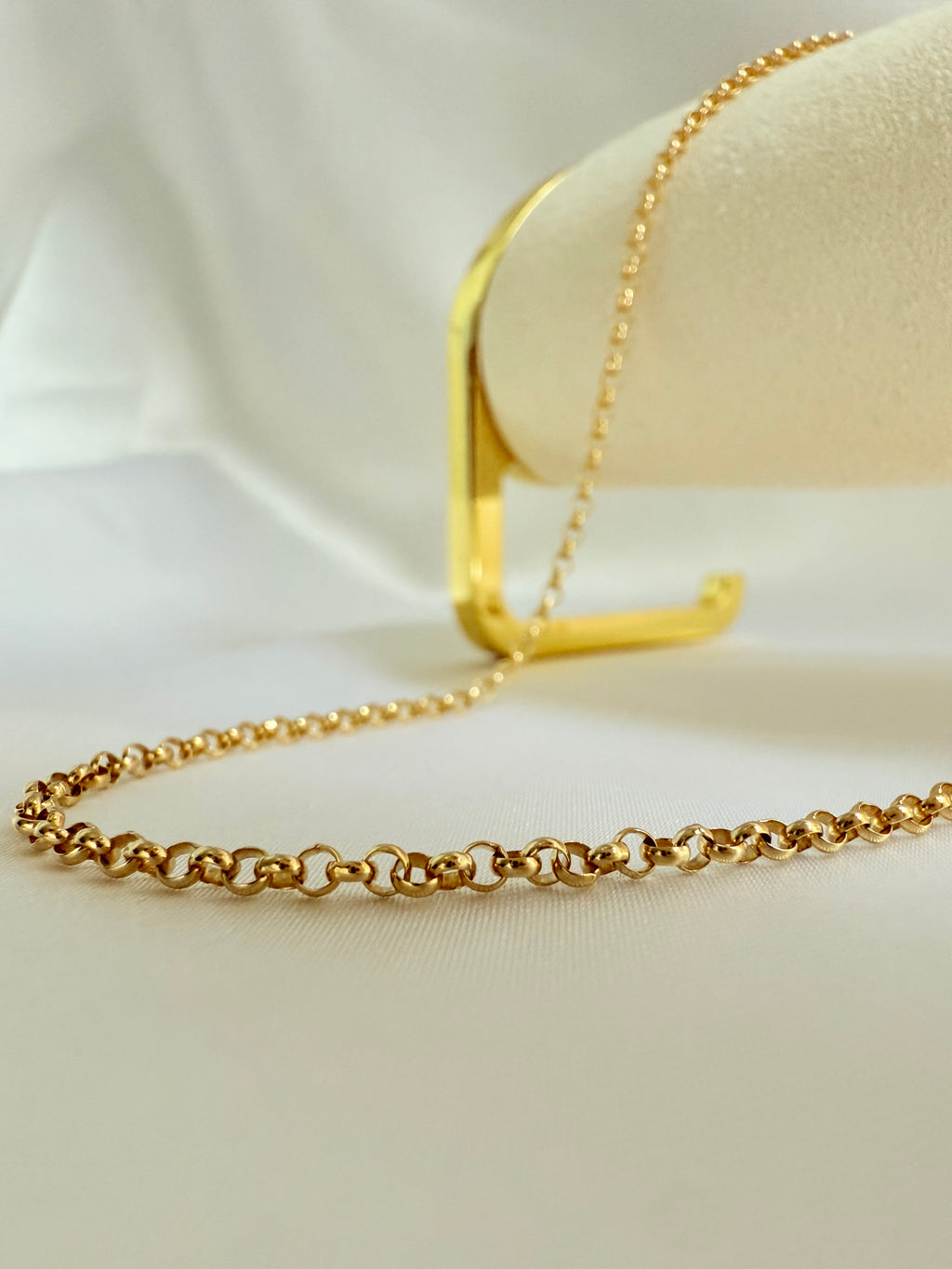 Rolo effect Necklace 14k 51cm