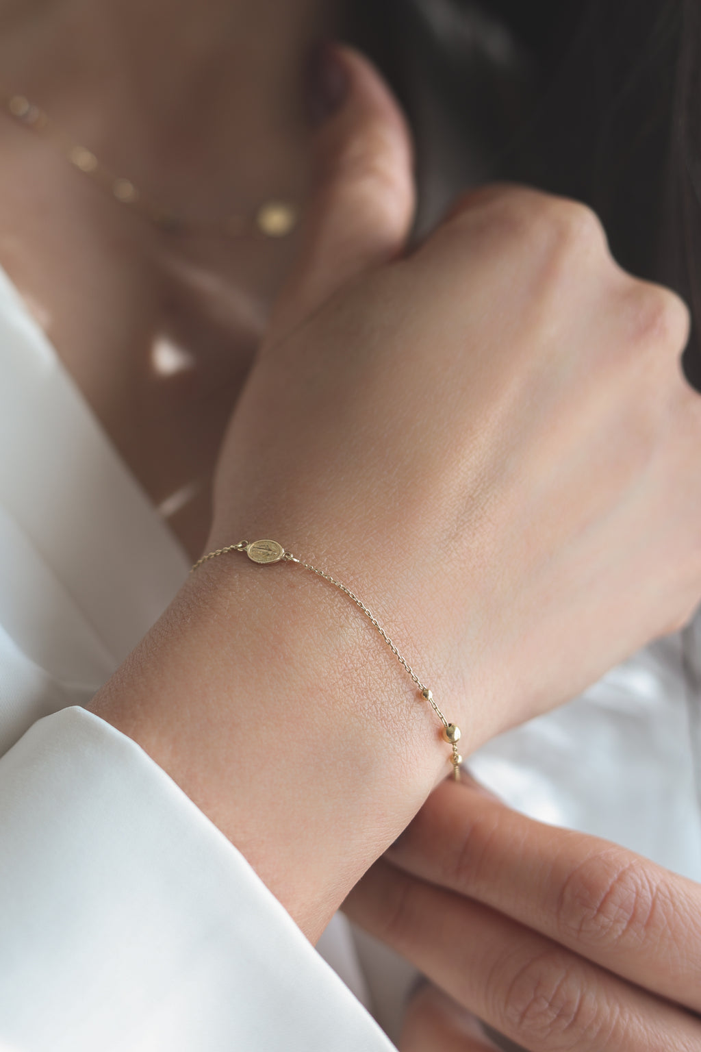 Rosario Balin Bracelet 19cm 18K