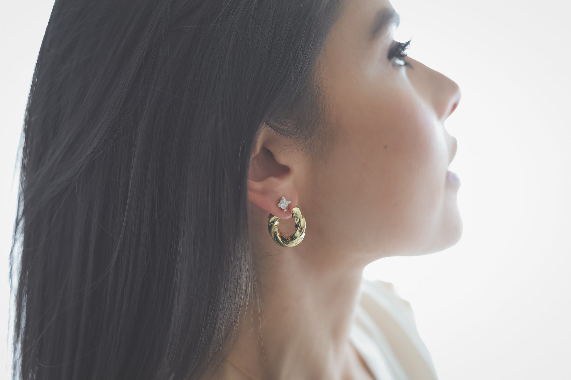 Twisted Earrings 18k