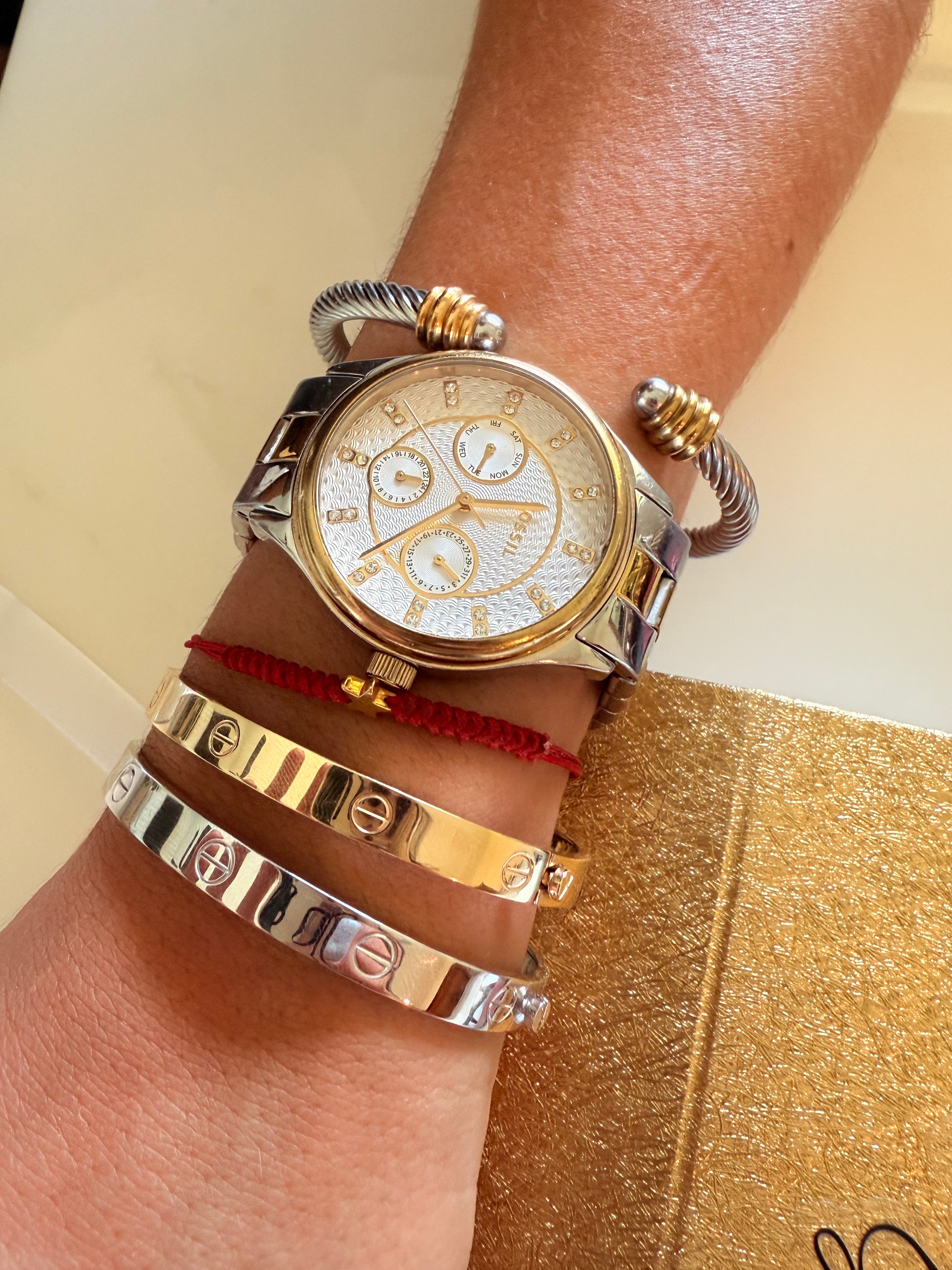 White C Love Bracelet 14k 18d