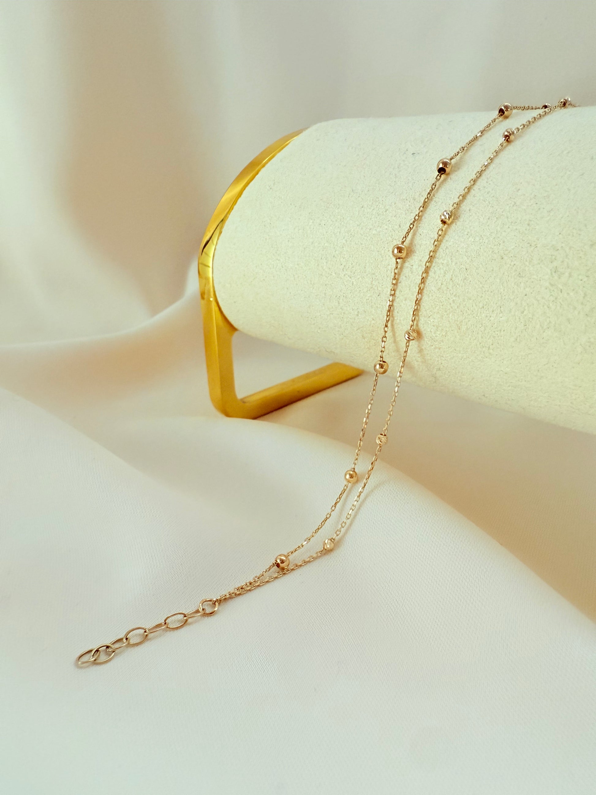 Bracelet Duo Balin 19cm 14k