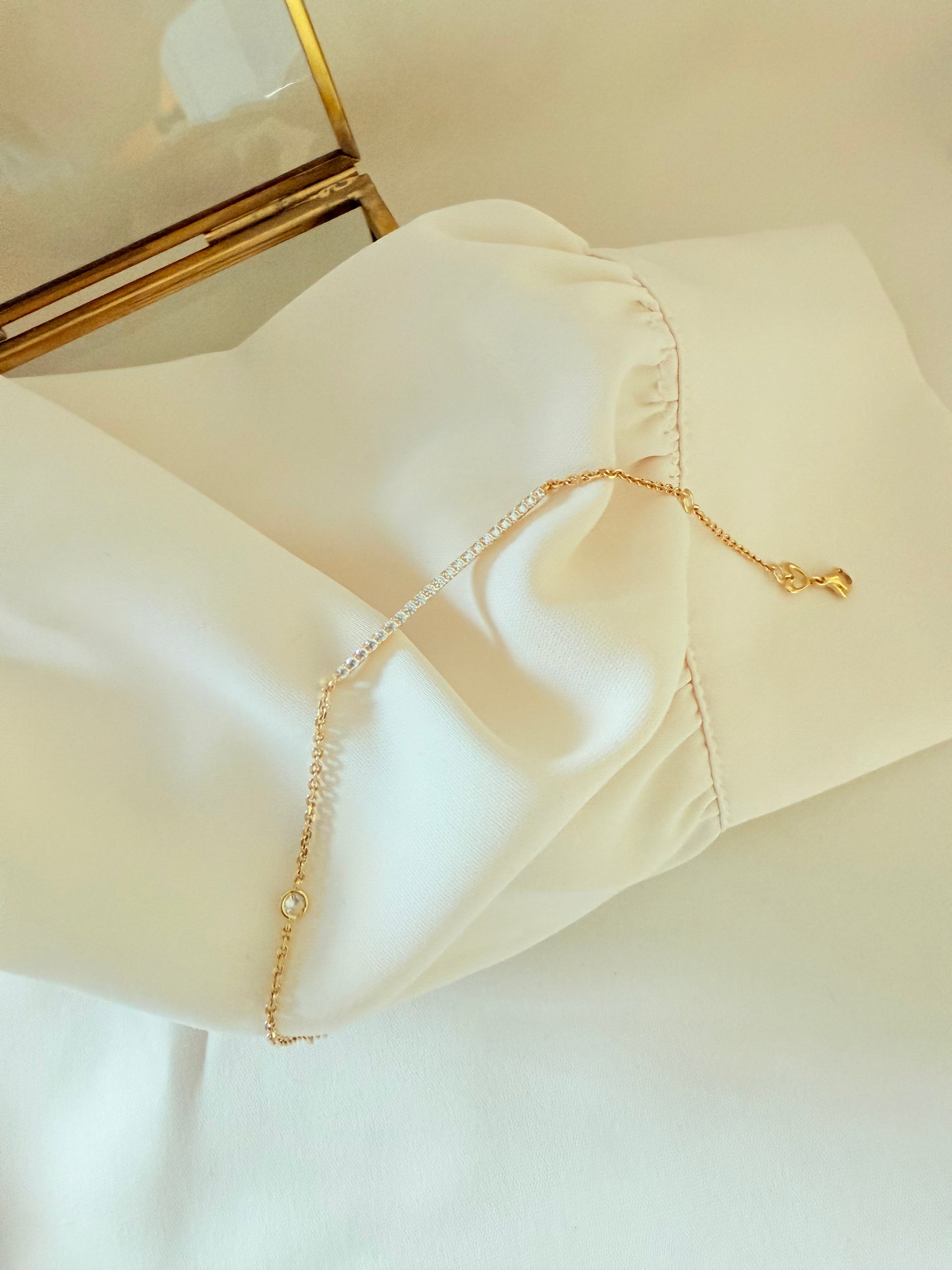 Glam Cubic Zirconia Bracelet 18k