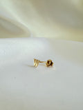 Lonely letter W stud 14k