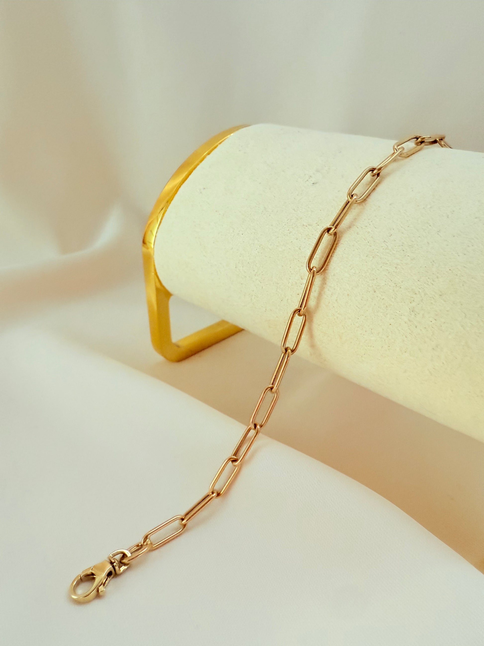 Bracelet Link 19cm 18k