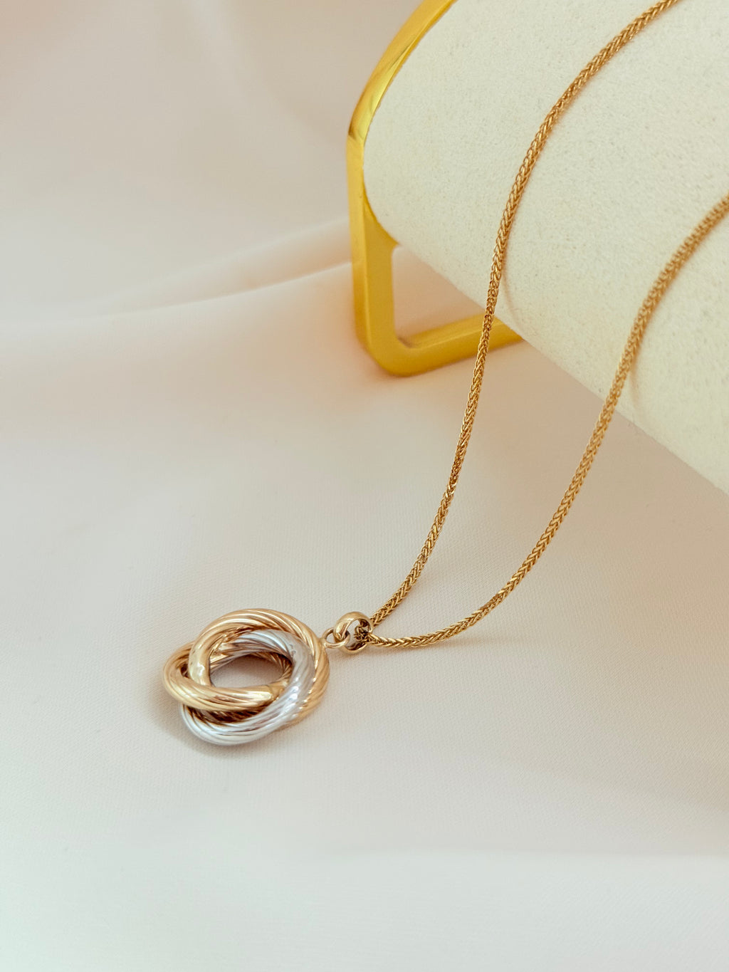 Necklace Spiguetta & Pendant 40cm 14k