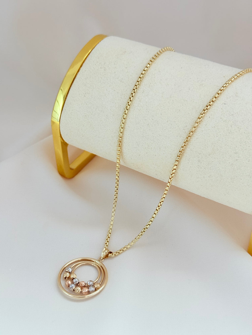 Necklace Veneciana 45cm & Pendant 14k